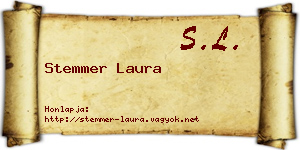 Stemmer Laura névjegykártya